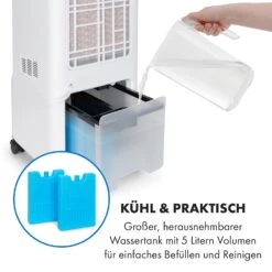 Maxflow Smart 3-in-1 Luftkühler Ventilator 5L WiFi Fernbedienung -Haushaltsgeräte Geschäft 10036091 de 0007 logo