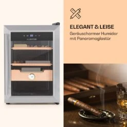 Klarstein El Presidente 37 Zigarren-Humidor 37L 2 Einschübe 1 Fach Zedernholz -Haushaltsgeräte Geschäft 10036100 de 0003 logo