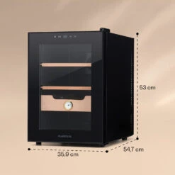 Klarstein El Presidente 37 Zigarren-Humidor 37L 2 Einschübe 1 Fach Zedernholz 14 Klarstein El Presidente 37 Zigarren-Humidor 37L 2 Einschübe 1 Fach Zedernholz -Haushaltsgeräte Geschäft 10036101 yy 0007 logo