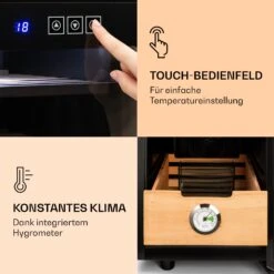 El Presidente 23 Humidor 45 W Touch Buchenholz 23L LED -Haushaltsgeräte Geschäft 10036106 de 0005 logo