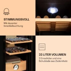 El Presidente 23 Humidor 45 W Touch Buchenholz 23L LED -Haushaltsgeräte Geschäft 10036106 de 0006 logo