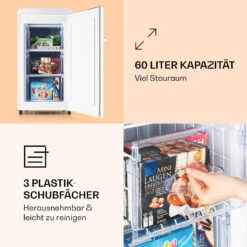 Laika 60L Gefrierschrank 60 Liter 3 Schubladen Temperatur: -18 Bis 0 °C -Haushaltsgeräte Geschäft 10036171 de 0004 logo