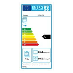 VaporChef Dampfbackofen 230 °C 31 L Drehregler EEK A -Haushaltsgeräte Geschäft 10036173 energy label