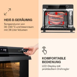 VaporChef Dampfbackofen 230 °C 24 L Drehregler EEK A -Haushaltsgeräte Geschäft 10036174 de 0004 logo