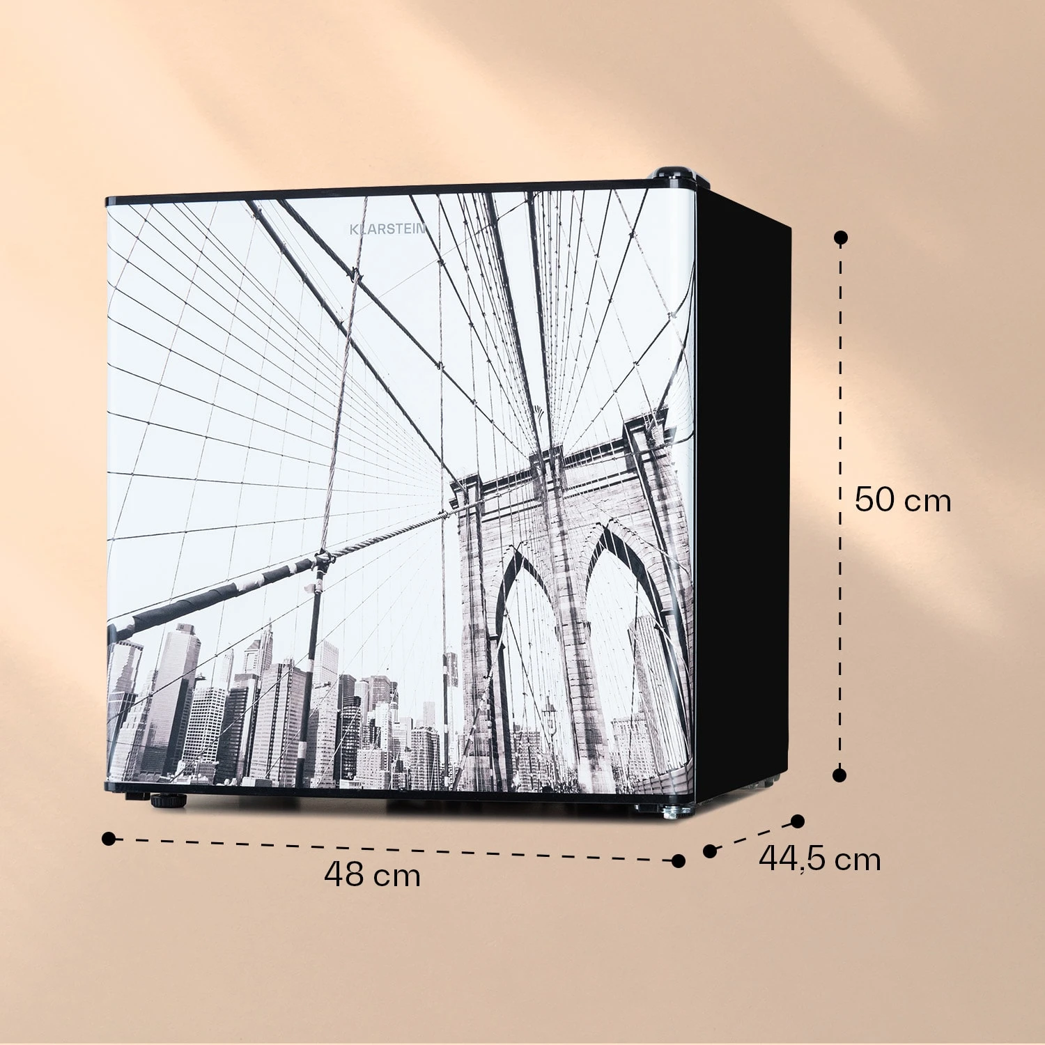 CoolArt 45L Mini-Kühlschrank EEK F Gefrierfach 1,5l Designtür 6 CoolArt 45L Mini-Kühlschrank EEK F Gefrierfach 1,5l Designtür – Bild 6