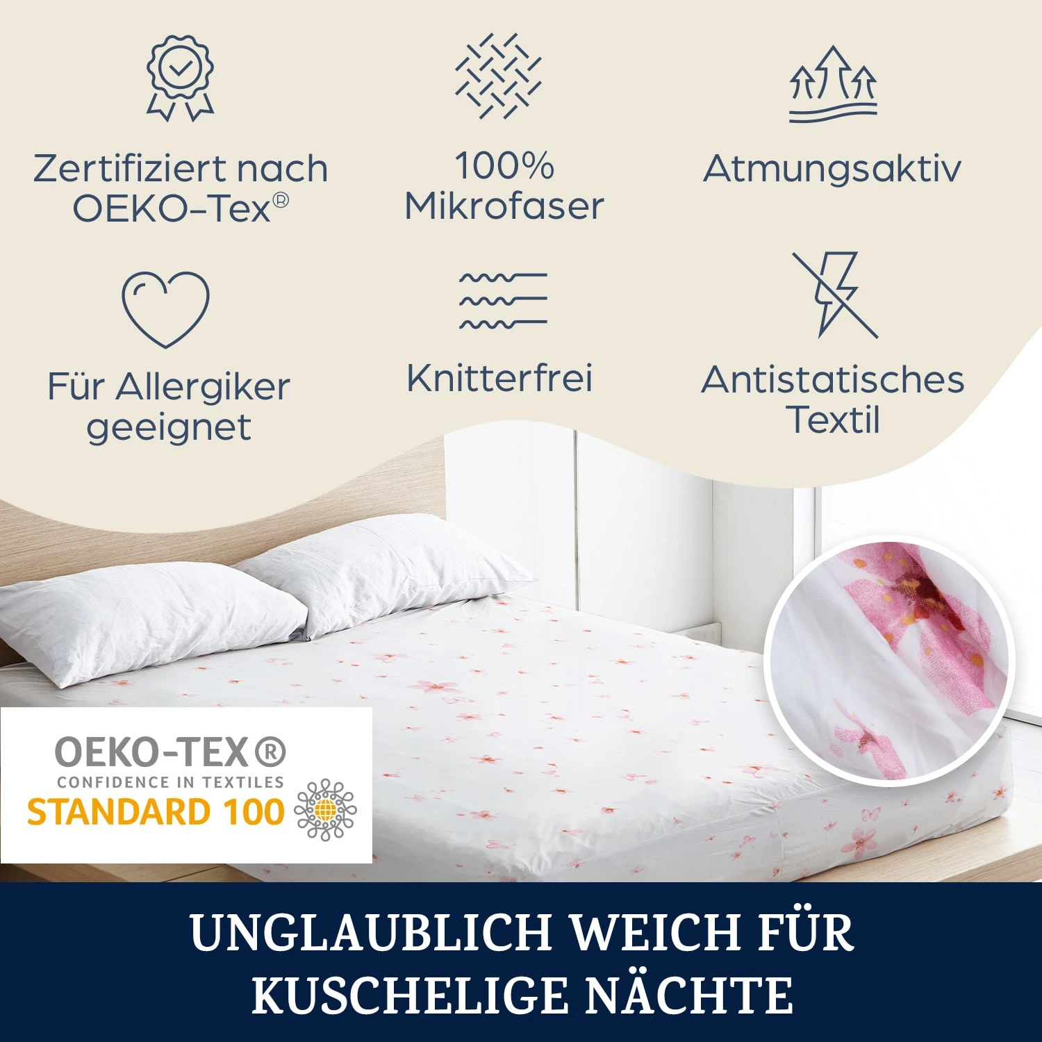 Soft Wonder-Edition Spannbettlaken 140-160 X 200 Cm Mikrofaser 2 Soft Wonder-Edition Spannbettlaken 140-160 X 200 Cm Mikrofaser – Bild 2