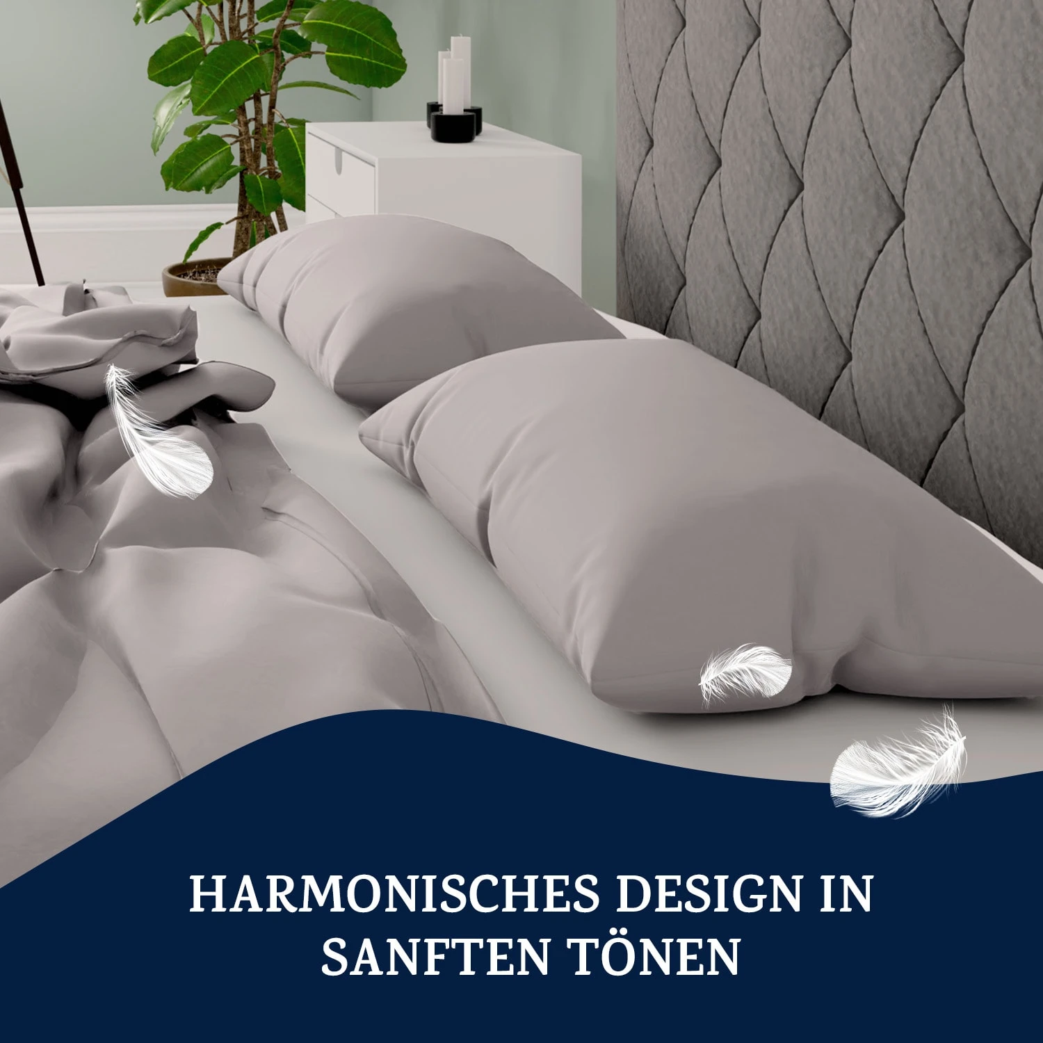 Soft Wonder-Edition Kopfkissenbezüge 2er Set 40x80 Cm Mikrofaser 4 Soft Wonder-Edition Kopfkissenbezüge 2er Set 40x80 Cm Mikrofaser – Bild 4
