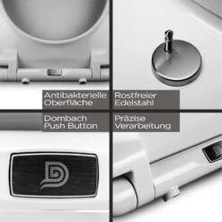 Lamera Toilettendeckel Eckige Form Absenkautomatik Antibakteriell -Haushaltsgeräte Geschäft 10036245 de 0005 logo