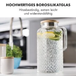 Glaswerk Livenza Wasserkrug 1,9 Liter Borosilikatglas Edelstahlsieb Deckel 8 Glaswerk Livenza Wasserkrug 1,9 Liter Borosilikatglas Edelstahlsieb Deckel -Haushaltsgeräte Geschäft 10036359 de 0003 logo