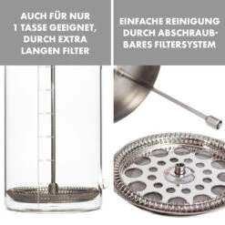 Glaswerk Ristretto French Press 0,35 Liter Borosilikatglas Edelstahl Walnussholz -Haushaltsgeräte Geschäft 10036360 de 0006 logo