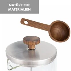 Glaswerk Ristretto French Press 0,35 Liter Borosilikatglas Edelstahl Walnussholz -Haushaltsgeräte Geschäft 10036360 de 0007 logo