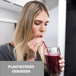 Glaswerk Salizzada Glasstrohhalme 7 Stück 0,8 X 20 Cm (ØxH) Holzhalterung Bürste -Haushaltsgeräte Geschäft 10036366 de 0003 logo