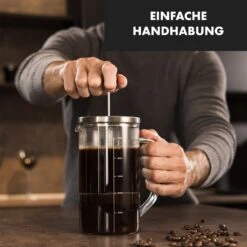 Glaswerk Ristretto French Press 1 Liter Borosilikatglas Edelstahl Walnussholz -Haushaltsgeräte Geschäft 10036368 de 0003 logo