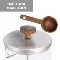 Glaswerk Ristretto French Press 1 Liter Borosilikatglas Edelstahl Walnussholz -Haushaltsgeräte Geschäft 10036368 de 0007 logo
