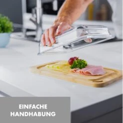 Glaswerk Hermatige Aufschnittbox Mit Glasdeckel 2er Set Borosilikatglas Bambus Schneidebret -Haushaltsgeräte Geschäft 10036374 de 0003 logo