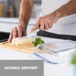 Glaswerk Hermatige Aufschnittbox Mit Glasdeckel Borosilikatglas Bambus Schneidebrett -Haushaltsgeräte Geschäft 10036378 de 0004 logo