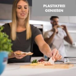 Glaswerk Hermatige Aufschnittbox Mit Glasdeckel Borosilikatglas Bambus Schneidebrett -Haushaltsgeräte Geschäft 10036378 de 0005 logo