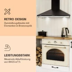 Victoria 90 Dunstabzugshaube 90cm Retro-Design 644,5m³/h 2 LED-Lampen -Haushaltsgeräte Geschäft 10036451 de 0003 logo