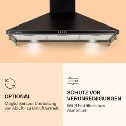 Victoria 90 Dunstabzugshaube 90cm Retro-Design 644,5m³/h 2 LED-Lampen -Haushaltsgeräte Geschäft 10036451 de 0005 logo