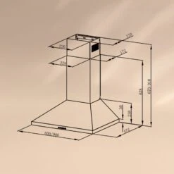 Victoria 90 Dunstabzugshaube 90cm Retro-Design 644,5m³/h 2 LED-Lampen -Haushaltsgeräte Geschäft 10036451 yy 0006 logo