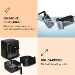 AeroVital Deluxe Heißluftfritteuse 1700W 5,4 Liter Edelstahl -Haushaltsgeräte Geschäft 10036476 de 0006 logo