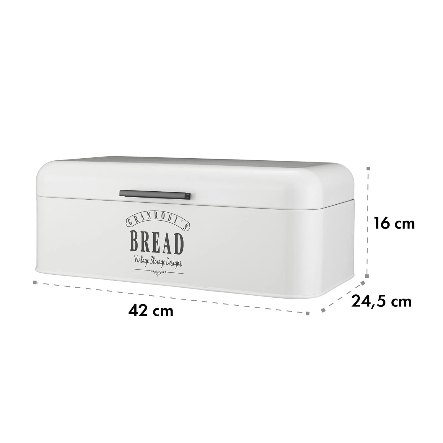 Delaware Brotkasten Metall 42x16x24,5 Cm Klappdeckel Lüftungslöcher 7 Delaware Brotkasten Metall 42x16x24,5 Cm Klappdeckel Lüftungslöcher – Bild 7