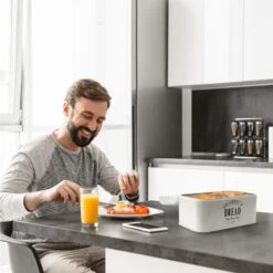 Delaware Brotkasten Metall 30x16x20,5 Cm Klappdeckel Lüftungslöcher 9 Delaware Brotkasten Metall 30x16x20,5 Cm Klappdeckel Lüftungslöcher -Haushaltsgeräte Geschäft 10037443 yy 0003 logo