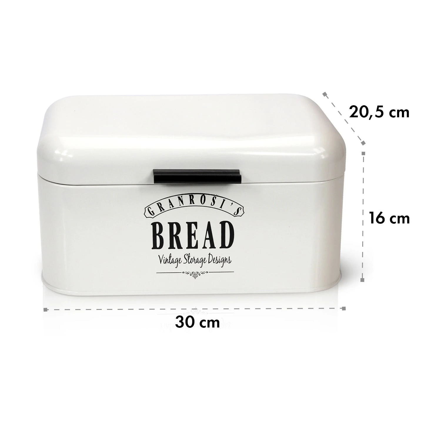 Delaware Brotkasten Metall 30x16x20,5 Cm Klappdeckel Lüftungslöcher 7 Delaware Brotkasten Metall 30x16x20,5 Cm Klappdeckel Lüftungslöcher – Bild 7