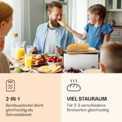 Oklahoma Brotkasten Metall 35,5x15,5x23 Cm Bambus-Deckel Schneidebrett 7 Oklahoma Brotkasten Metall 35,5x15,5x23 Cm Bambus-Deckel Schneidebrett -Haushaltsgeräte Geschäft 10037444 de 0003 logo