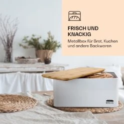 Oklahoma Brotkasten Metall 35,5x15,5x23 Cm Bambus-Deckel Schneidebrett 8 Oklahoma Brotkasten Metall 35,5x15,5x23 Cm Bambus-Deckel Schneidebrett -Haushaltsgeräte Geschäft 10037444 de 0004 logo