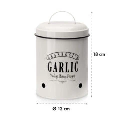 Montana Knoblauchtopf Emaille-Stahlblech 12 X 18 Cm (ØxH) Rostfrei -Haushaltsgeräte Geschäft 10037445 yy 0006 logo