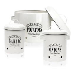 Georgia Vorratsbehälter 3er-Set Emaille-Stahlblech Vintage Rostfrei -Haushaltsgeräte Geschäft 10037447 yy 0003 logo