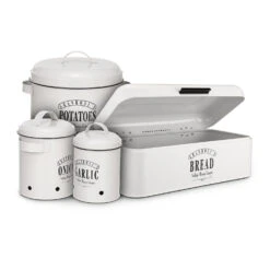 Georgia Vorratsbehälter 3er-Set Emaille-Stahlblech Vintage Rostfrei -Haushaltsgeräte Geschäft 10037447 yy 0005 logo