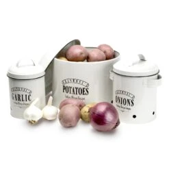 Georgia Vorratsbehälter 3er-Set Emaille-Stahlblech Vintage Rostfrei -Haushaltsgeräte Geschäft 10037447 yy 0006 logo