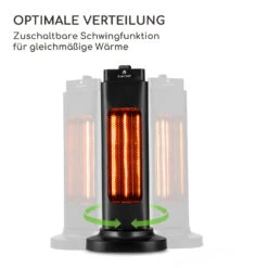 Heat Guru Tri-Mini Standheizstrahler 600W 2 Heizstufen IP65 Schwingfunktion Schwarz -Haushaltsgeräte Geschäft 10037728 de 0006 logo