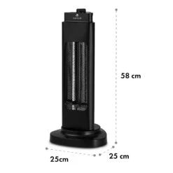 Heat Guru Tri-Mini Standheizstrahler 600W 2 Heizstufen IP65 Schwingfunktion Schwarz -Haushaltsgeräte Geschäft 10037728 yy 0009 logo