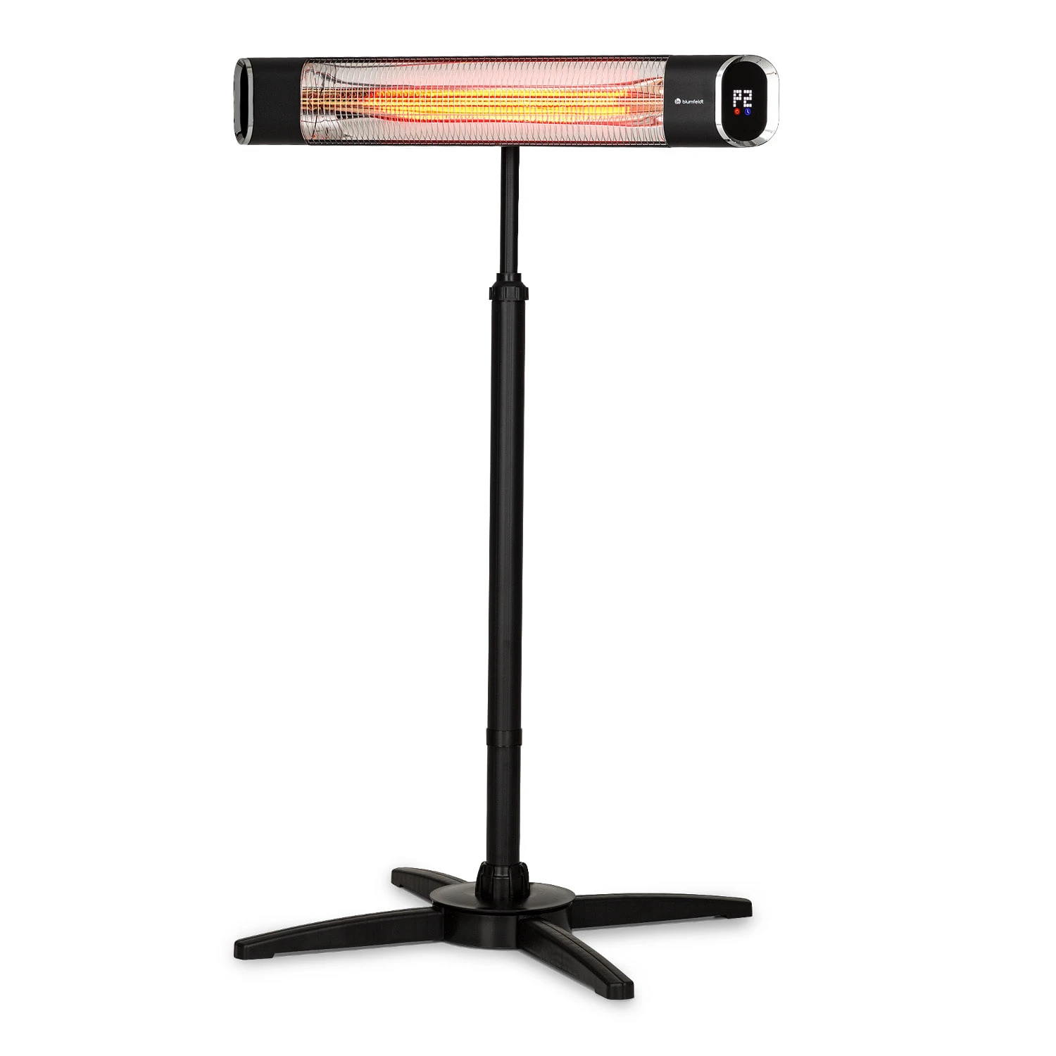 Dark Wave Stand Infrarot-Heizstrahler 2000W Goldbeschichtete Carbonröhre IP65 Standfuß 1 Dark Wave Stand Infrarot-Heizstrahler 2000W Goldbeschichtete Carbonröhre IP65 Standfuß