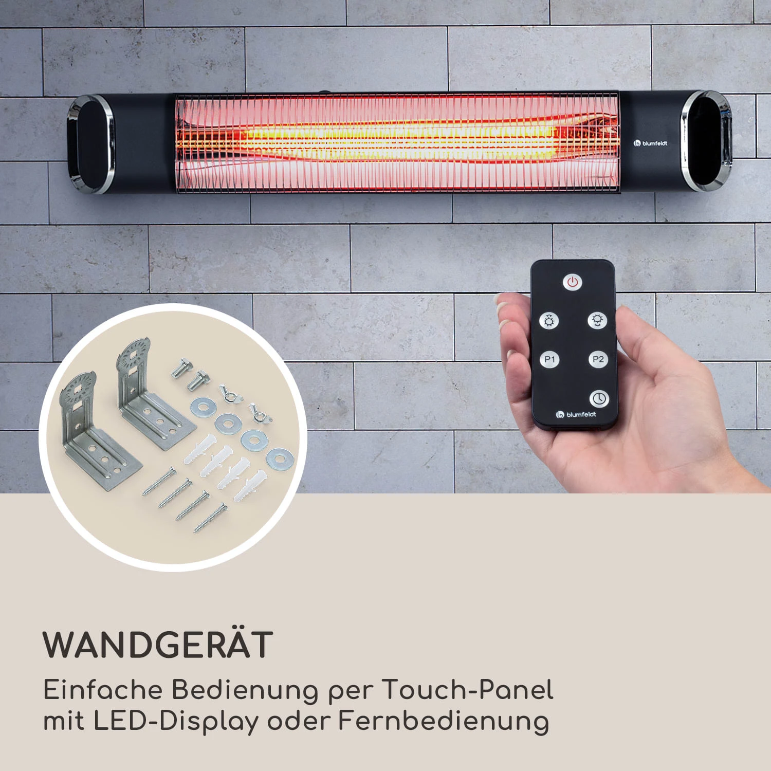 Dark Wave Infrarot-Heizstrahler 2000W Goldbeschichtete Carbonröhre IP65 Aluminium 8 Dark Wave Infrarot-Heizstrahler 2000W Goldbeschichtete Carbonröhre IP65 Aluminium – Bild 8