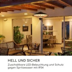 Heizsporn Deckenheizstrahler 60,5 Cm (Ø) LED-Lampe Fernbedienung -Haushaltsgeräte Geschäft 10037731 de 0004 logo