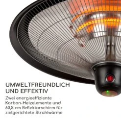 Heizsporn Deckenheizstrahler 60,5 Cm (Ø) LED-Lampe Fernbedienung -Haushaltsgeräte Geschäft 10037731 de 0005 logo