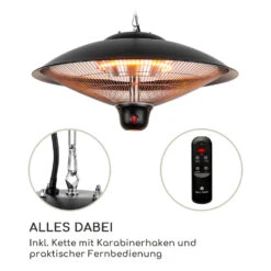 Heizsporn Deckenheizstrahler 60,5 Cm (Ø) LED-Lampe Fernbedienung -Haushaltsgeräte Geschäft 10037731 de 0006 logo