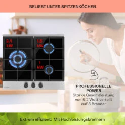 Alchemist 3 Gaskochfeld 3-flammig Aluminium-Brenner Glaskeramik 11 Alchemist 3 Gaskochfeld 3-flammig Aluminium-Brenner Glaskeramik -Haushaltsgeräte Geschäft 10037804 de 0003 usp