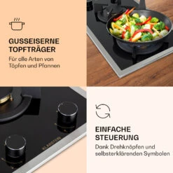 Goldflame Domino Prime Gaskochfeld 2-flammig Messing-Brenner Glaskeramik 9 Goldflame Domino Prime Gaskochfeld 2-flammig Messing-Brenner Glaskeramik -Haushaltsgeräte Geschäft 10037806 de 0003 logo