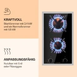 Goldflame Domino Prime Gaskochfeld 2-flammig Messing-Brenner Glaskeramik 10 Goldflame Domino Prime Gaskochfeld 2-flammig Messing-Brenner Glaskeramik -Haushaltsgeräte Geschäft 10037806 de 0004 logo