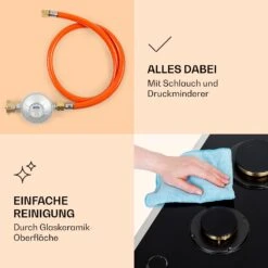 Goldflame Domino Prime Gaskochfeld 2-flammig Messing-Brenner Glaskeramik 12 Goldflame Domino Prime Gaskochfeld 2-flammig Messing-Brenner Glaskeramik -Haushaltsgeräte Geschäft 10037806 de 0006 logo