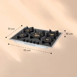 Goldflame 5 Prime Gaskochfeld 5-flammig Messing-Brenner Glaskeramik 13 Goldflame 5 Prime Gaskochfeld 5-flammig Messing-Brenner Glaskeramik -Haushaltsgeräte Geschäft 10037808 yy 0007 logo