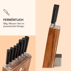Kitano 8tlg. Messer-Set Mit Block 7 Messer Stahl Edler Holzblock 8 Kitano 8tlg. Messer-Set Mit Block 7 Messer Stahl Edler Holzblock -Haushaltsgeräte Geschäft 10037814 de 0003 logo