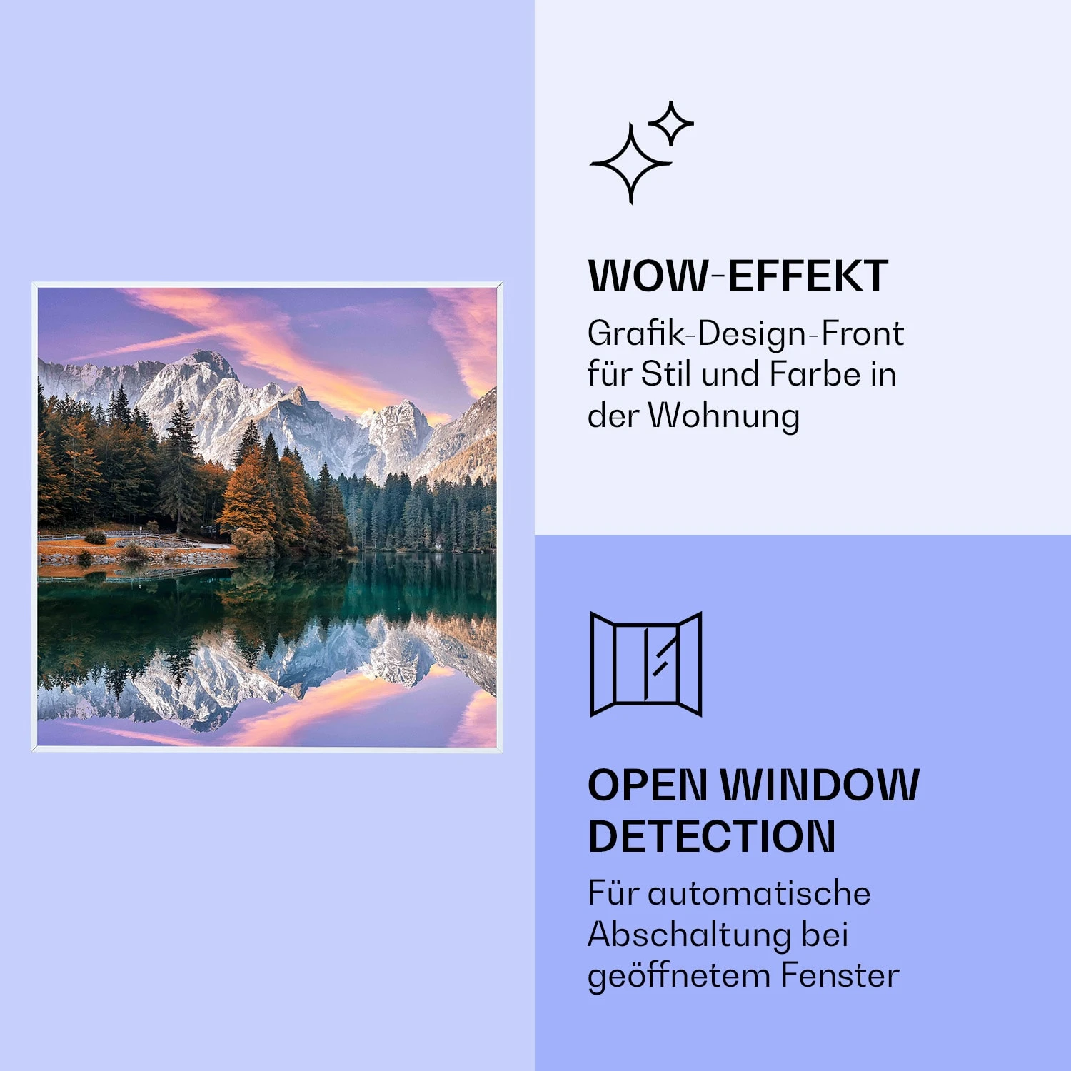 Wonderwall Air Art Smart Infrarotheizung See 60x60cm 350W 6 Wonderwall Air Art Smart Infrarotheizung See 60x60cm 350W – Bild 6