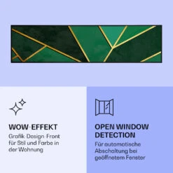 Wonderwall Air Art Smart Infrarotheizung Grüne Linie 120x30cm 350W -Haushaltsgeräte Geschäft 10037845 de 0006 logo