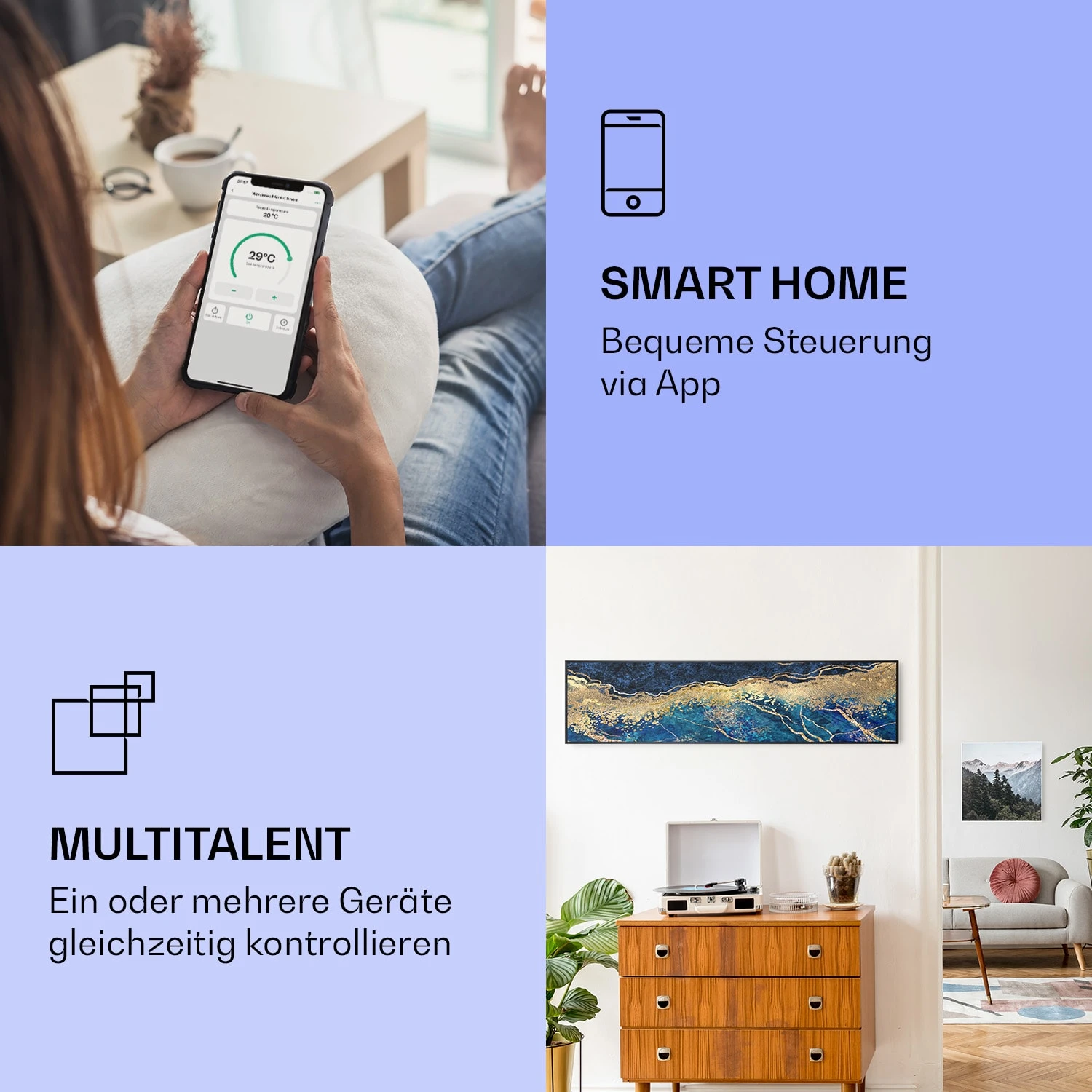 Wonderwall Air Art Smart Infrarotheizung Blauer Marmor 120x30cm 350W 2 Wonderwall Air Art Smart Infrarotheizung Blauer Marmor 120x30cm 350W – Bild 2